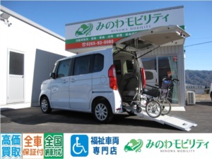 長野県中野市納車　ホンダ　N-BOX　660　G　スロープ　HondaSENSING　車いす仕様車　 4WD　成約済み　